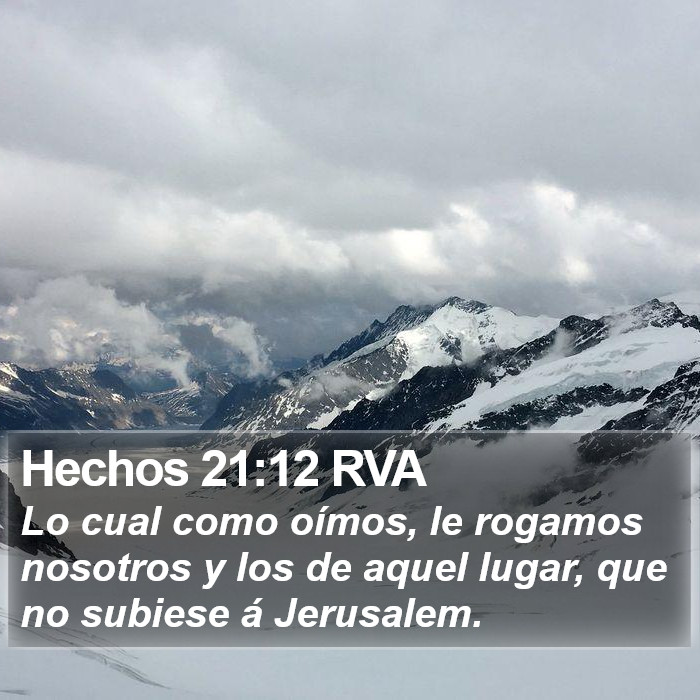 Hechos 21:12 RVA Bible Study