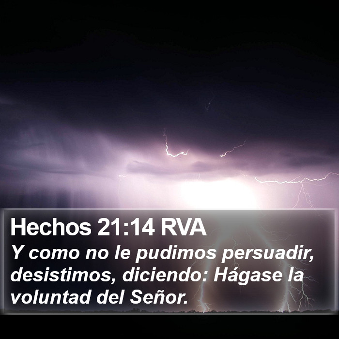 Hechos 21:14 RVA Bible Study