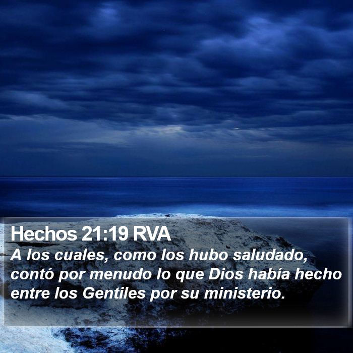 Hechos 21:19 RVA Bible Study