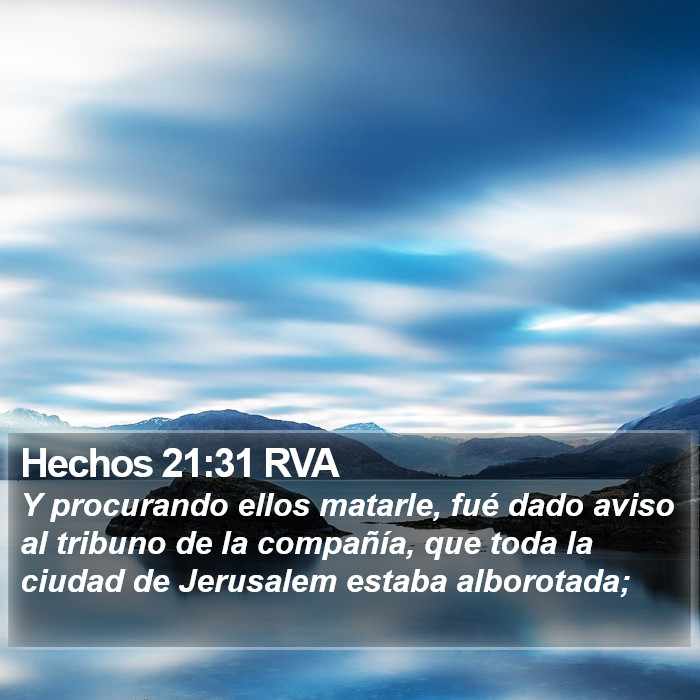 Hechos 21:31 RVA Bible Study