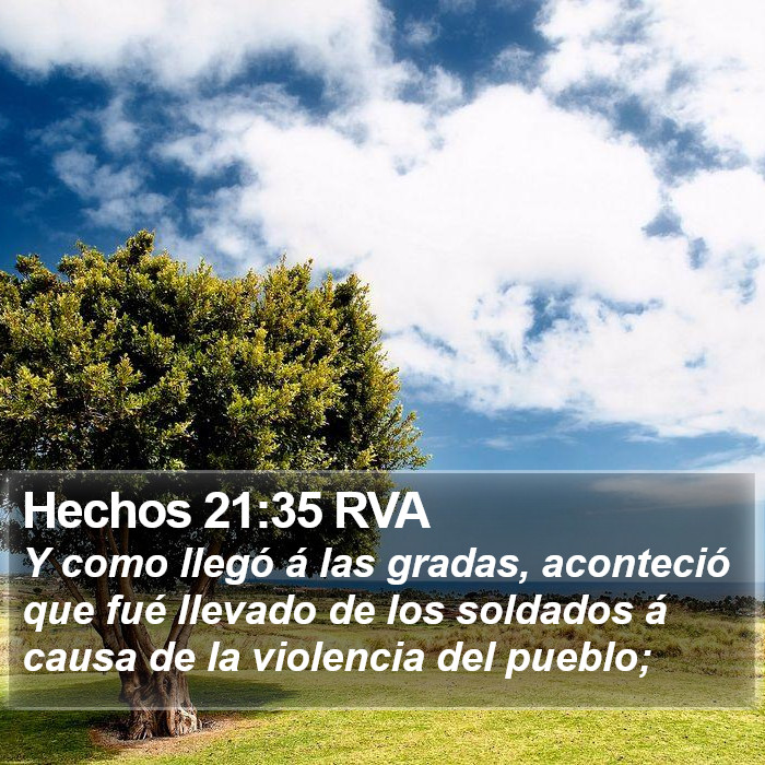 Hechos 21:35 RVA Bible Study