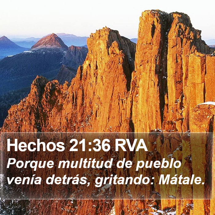 Hechos 21:36 RVA Bible Study