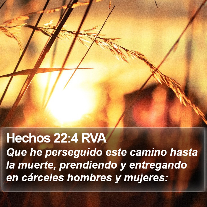 Hechos 22:4 RVA Bible Study