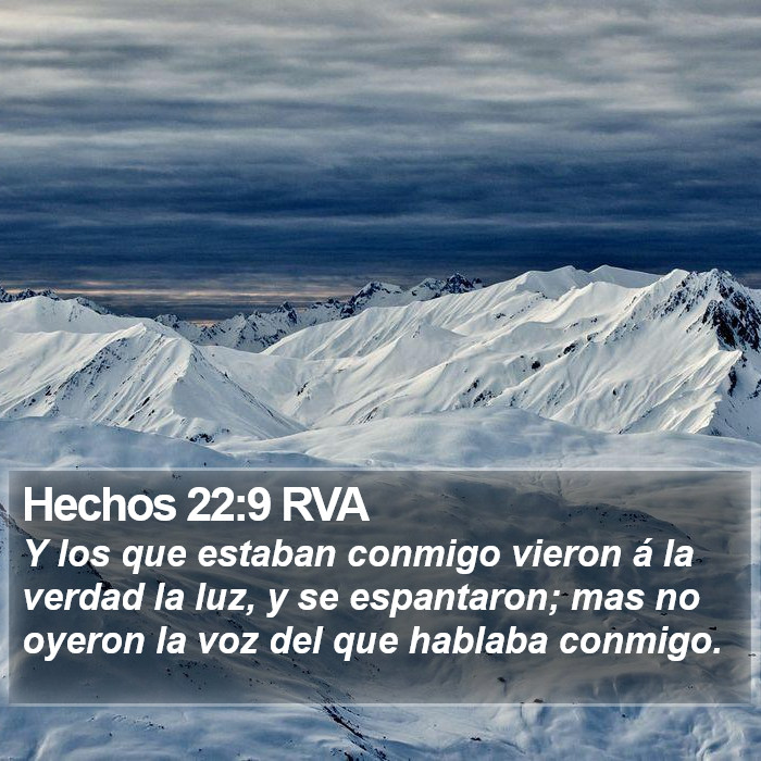 Hechos 22:9 RVA Bible Study