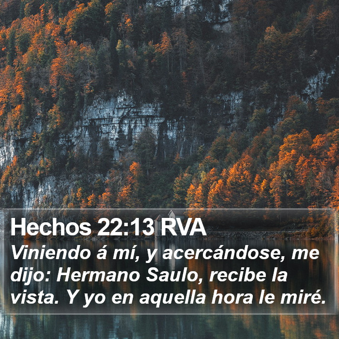 Hechos 22:13 RVA Bible Study