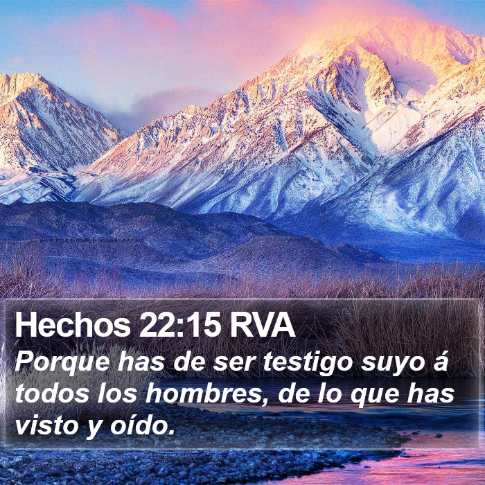 Hechos 22:15 RVA Bible Study