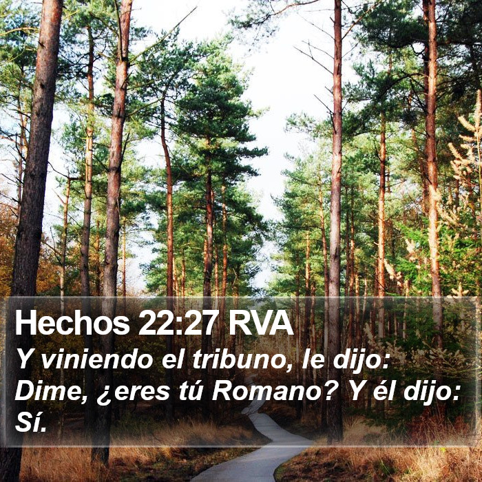 Hechos 22:27 RVA Bible Study