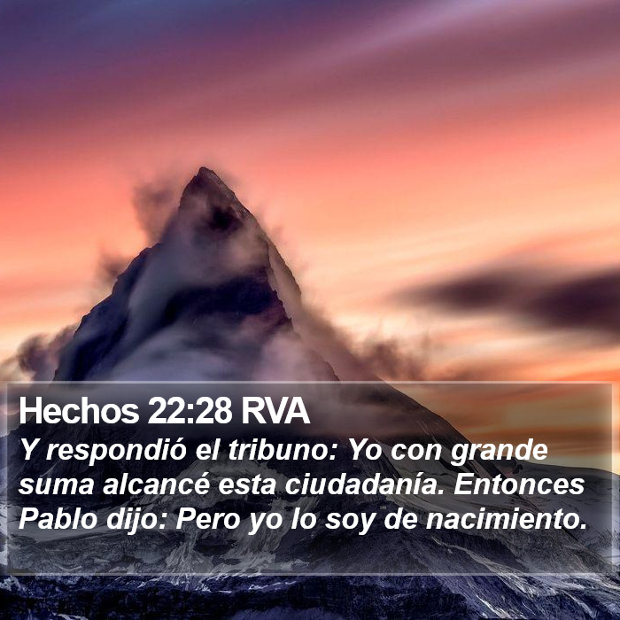 Hechos 22:28 RVA Bible Study