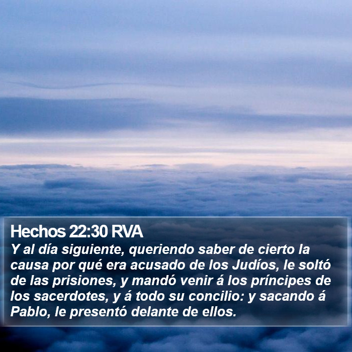 Hechos 22:30 RVA Bible Study