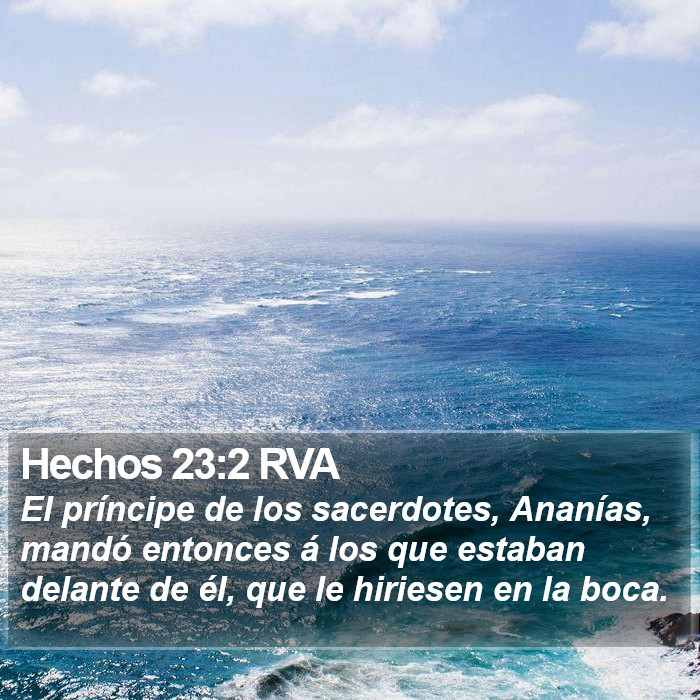 Hechos 23:2 RVA Bible Study