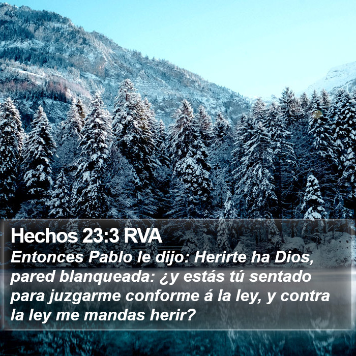 Hechos 23:3 RVA Bible Study