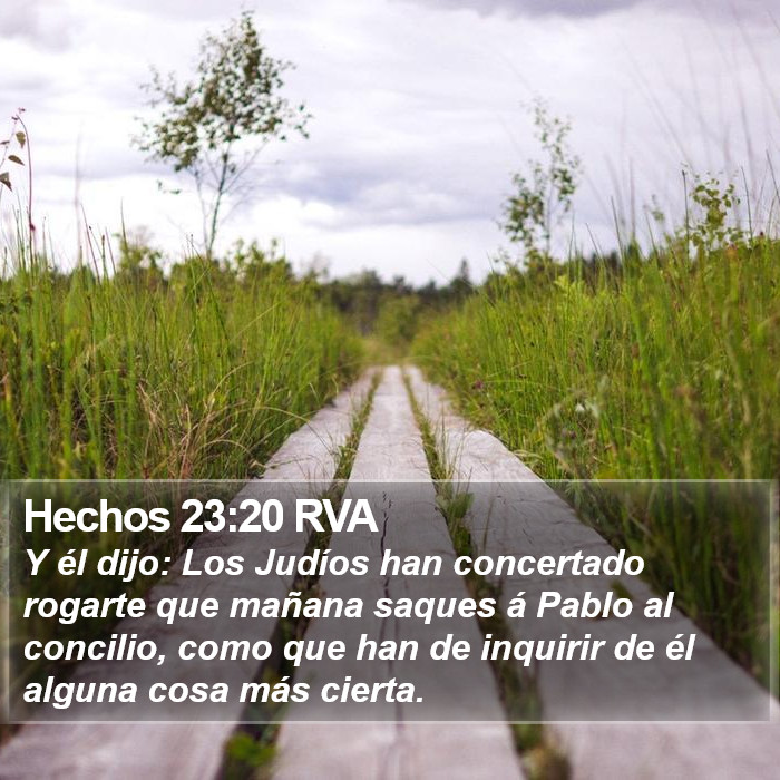 Hechos 23:20 RVA Bible Study