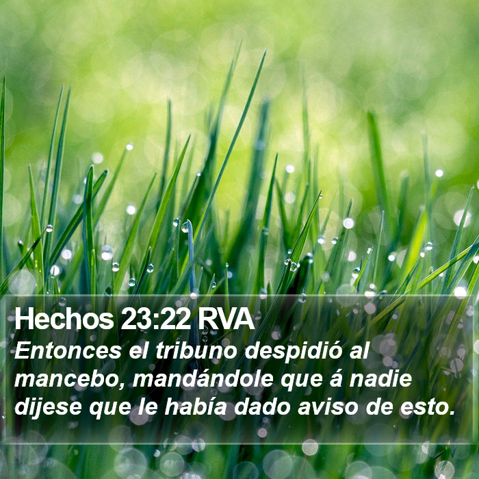 Hechos 23:22 RVA Bible Study