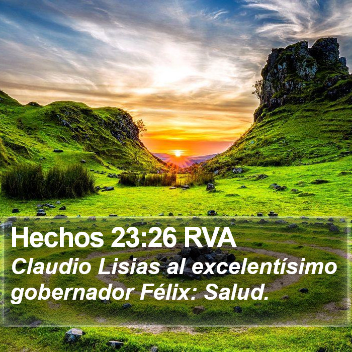 Hechos 23:26 RVA Bible Study