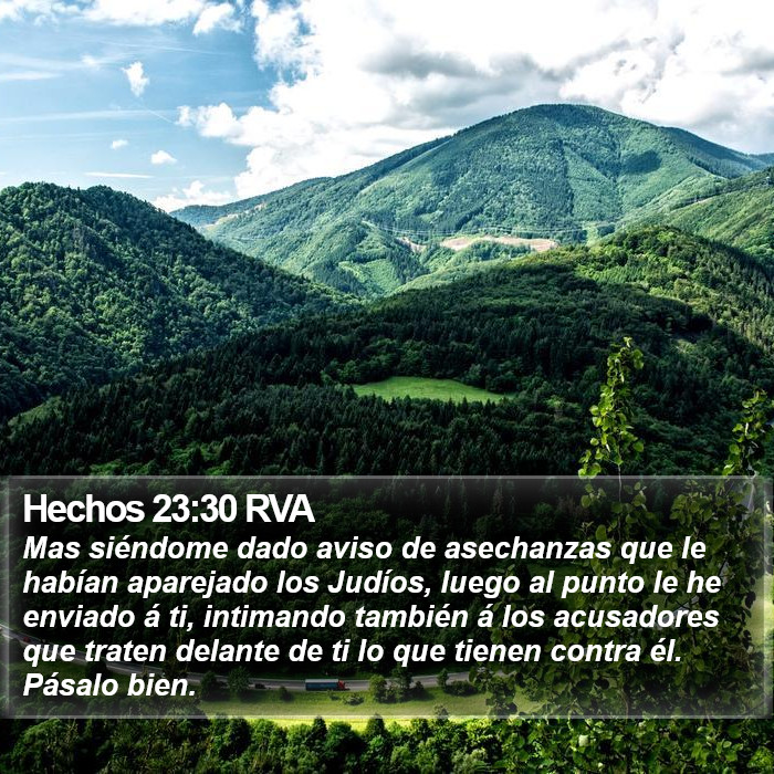 Hechos 23:30 RVA Bible Study