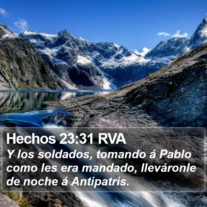 Hechos 23:31 RVA Bible Study