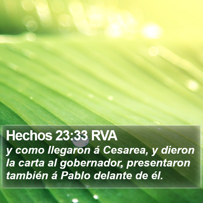 Hechos 23:33 RVA Bible Study