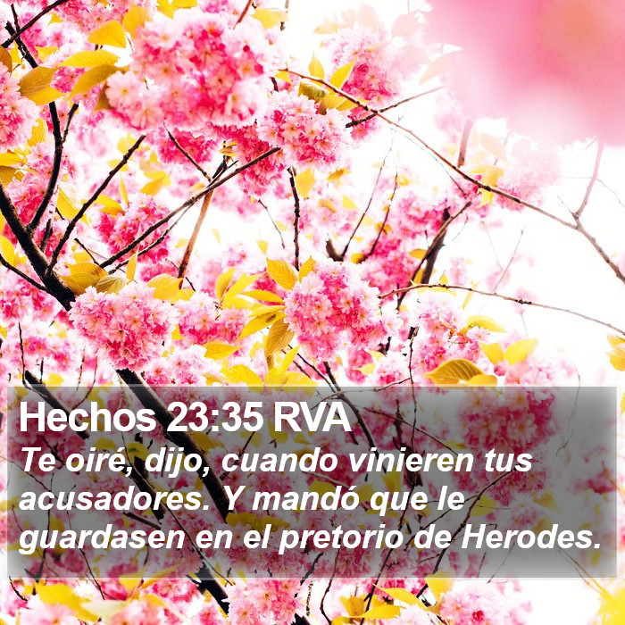 Hechos 23:35 RVA Bible Study