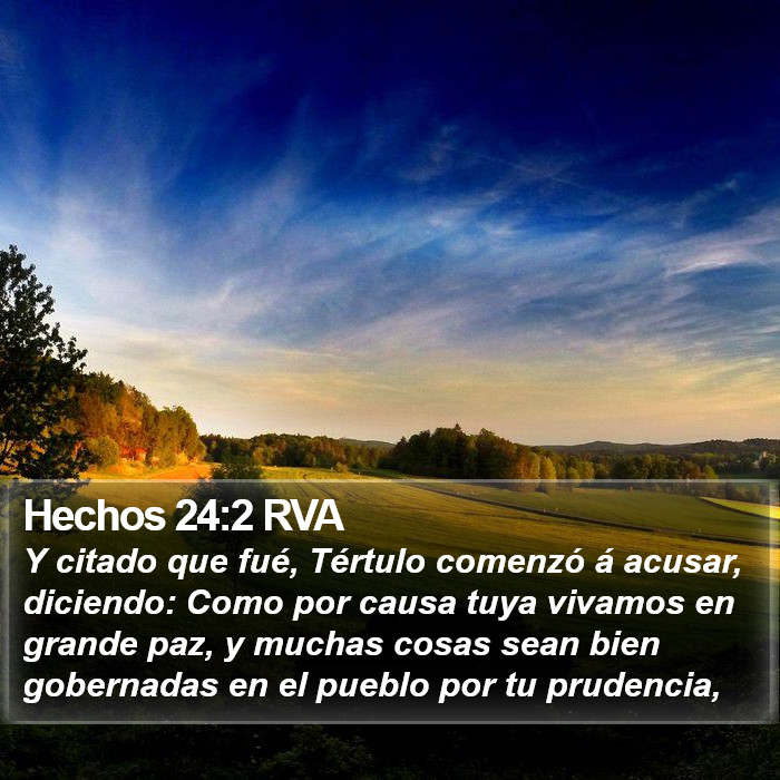 Hechos 24:2 RVA Bible Study