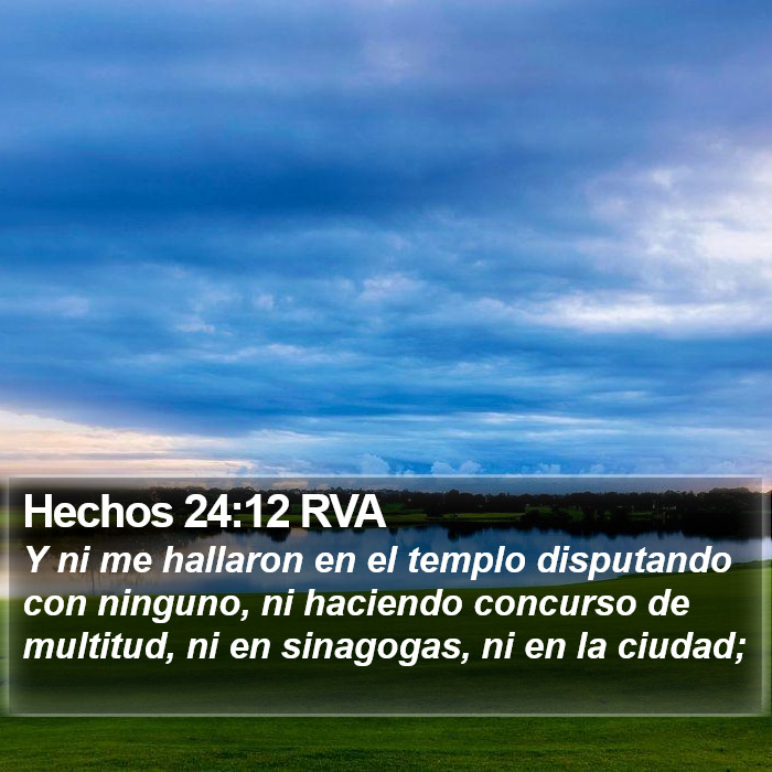 Hechos 24:12 RVA Bible Study