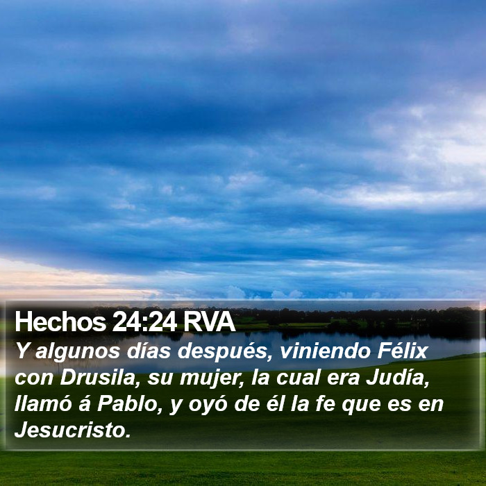 Hechos 24:24 RVA Bible Study