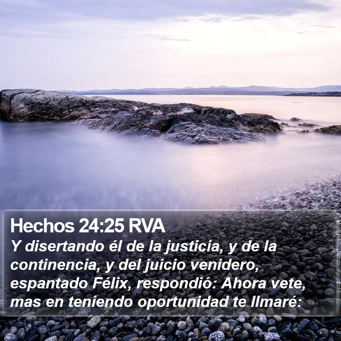 Hechos 24:25 RVA Bible Study