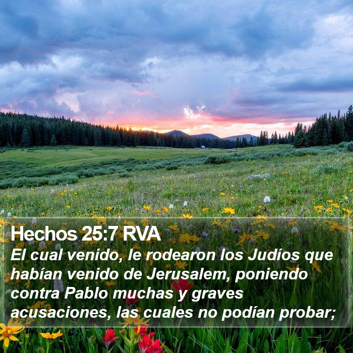 Hechos 25:7 RVA Bible Study