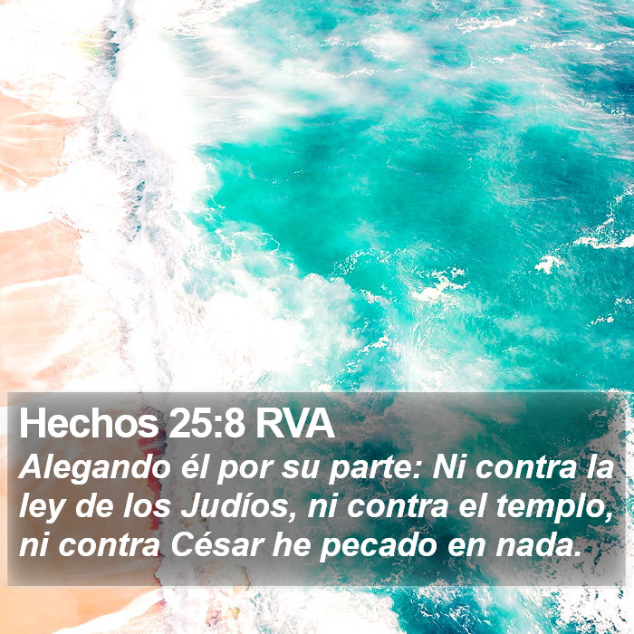 Hechos 25:8 RVA Bible Study