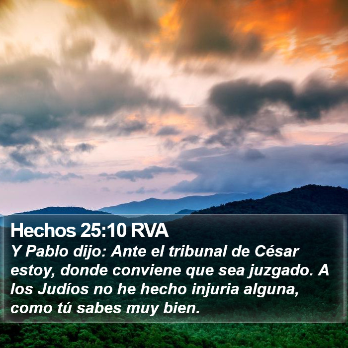 Hechos 25:10 RVA Bible Study