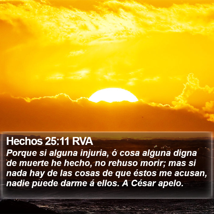 Hechos 25:11 RVA Bible Study