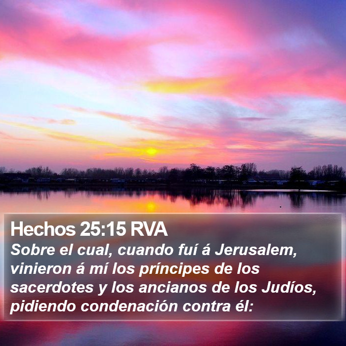 Hechos 25:15 RVA Bible Study