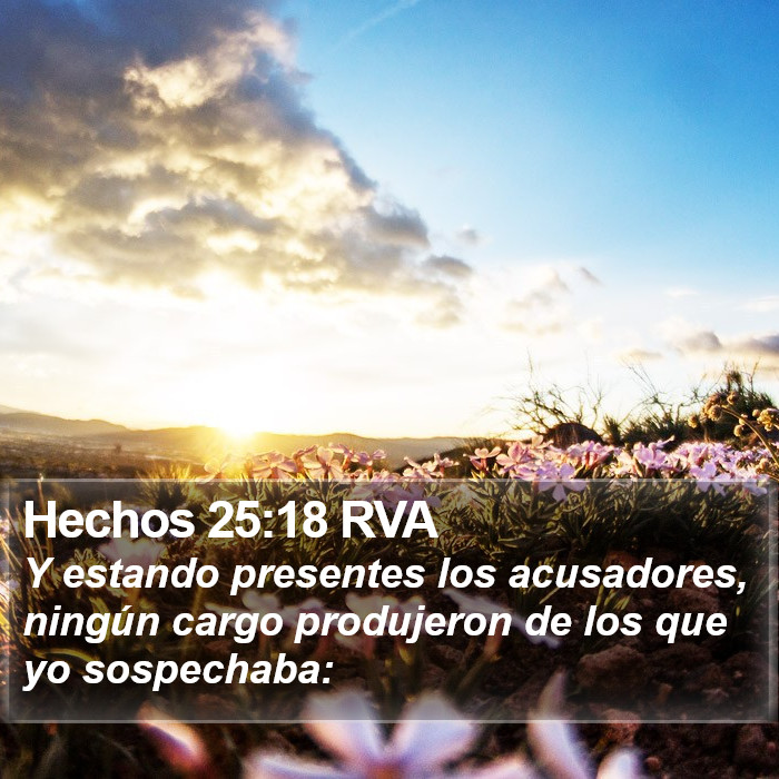 Hechos 25:18 RVA Bible Study