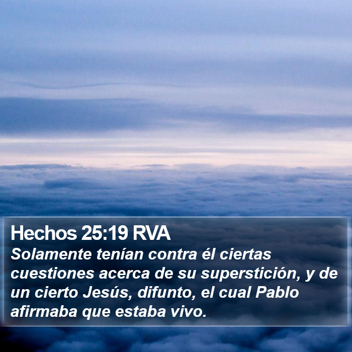 Hechos 25:19 RVA Bible Study