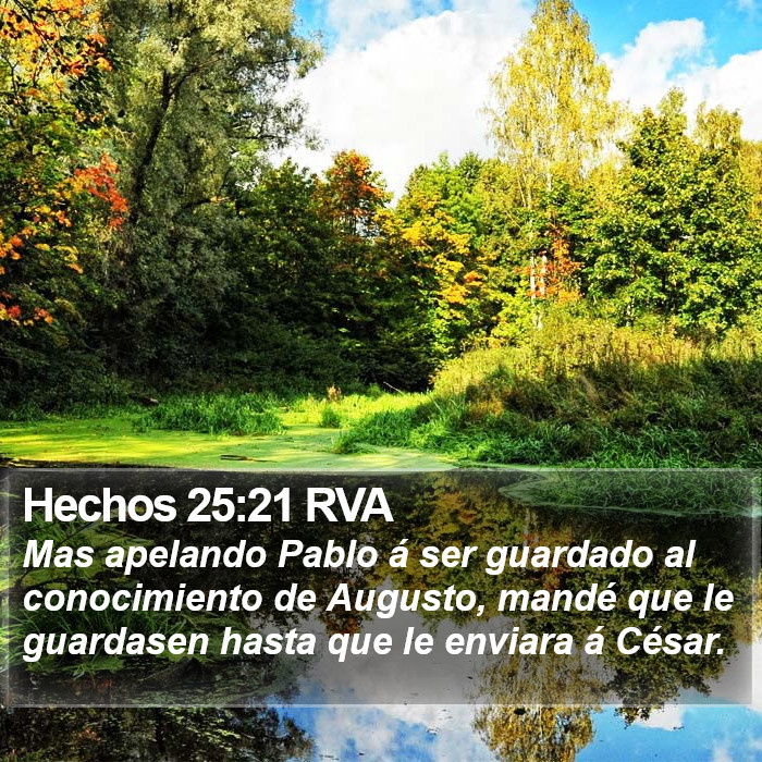 Hechos 25:21 RVA Bible Study