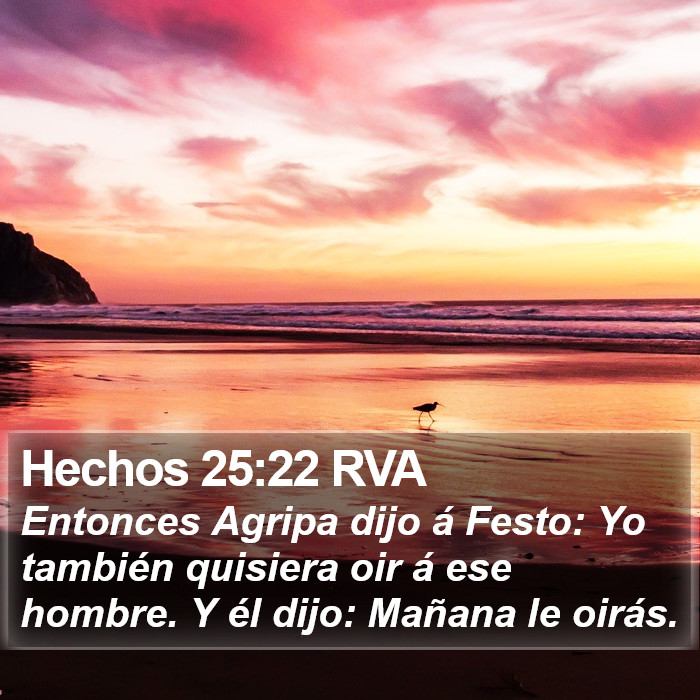 Hechos 25:22 RVA Bible Study