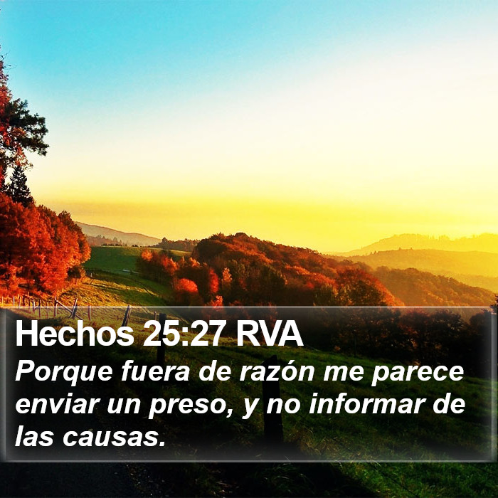 Hechos 25:27 RVA Bible Study