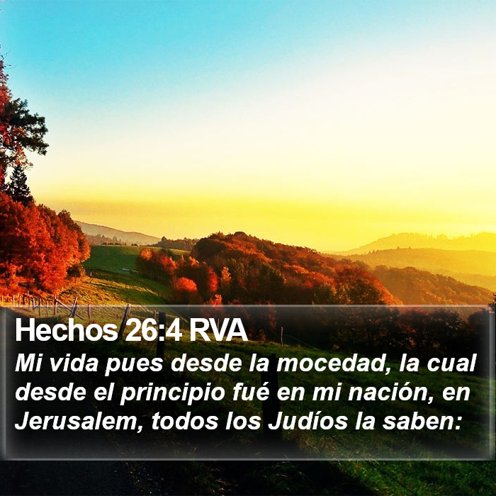 Hechos 26:4 RVA Bible Study