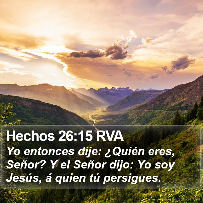 Hechos 26:15 RVA Bible Study