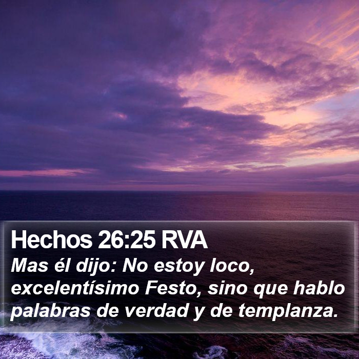 Hechos 26:25 RVA Bible Study