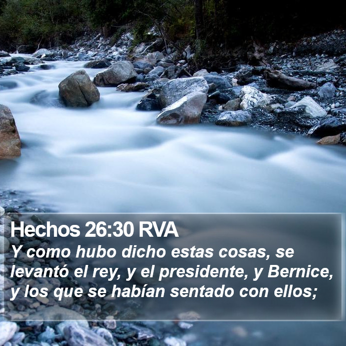 Hechos 26:30 RVA Bible Study