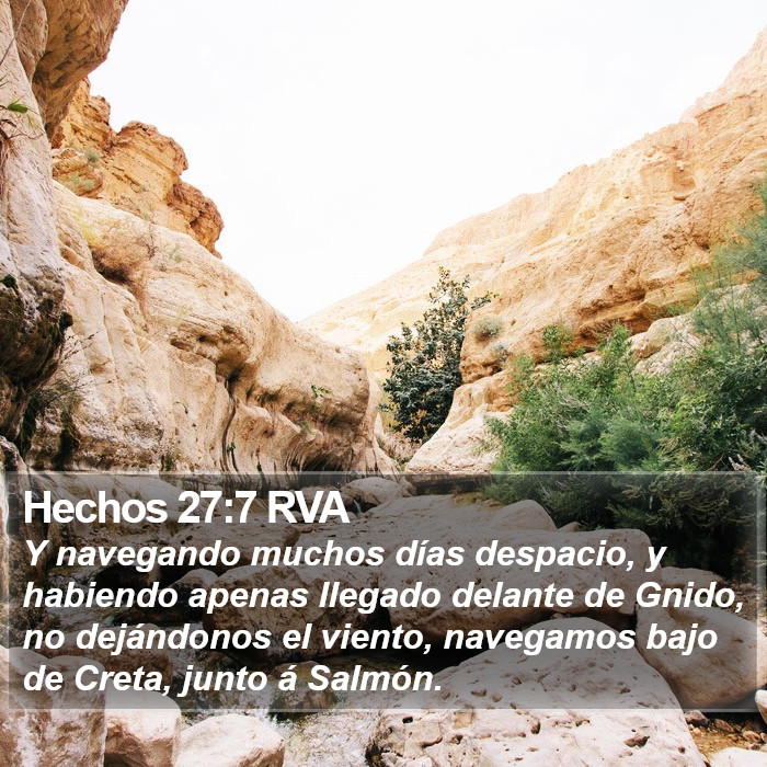 Hechos 27:7 RVA Bible Study