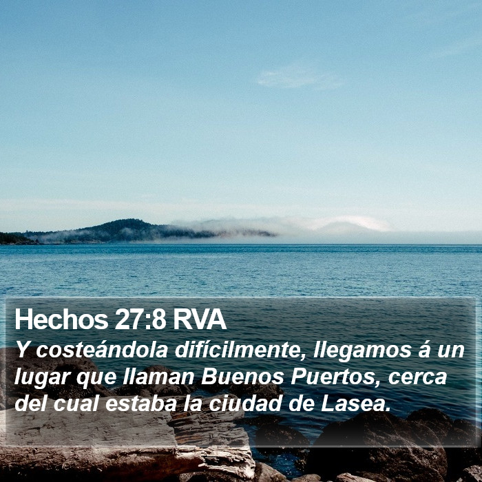 Hechos 27:8 RVA Bible Study