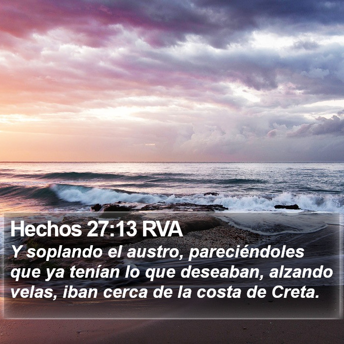 Hechos 27:13 RVA Bible Study