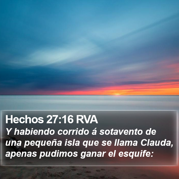 Hechos 27:16 RVA Bible Study