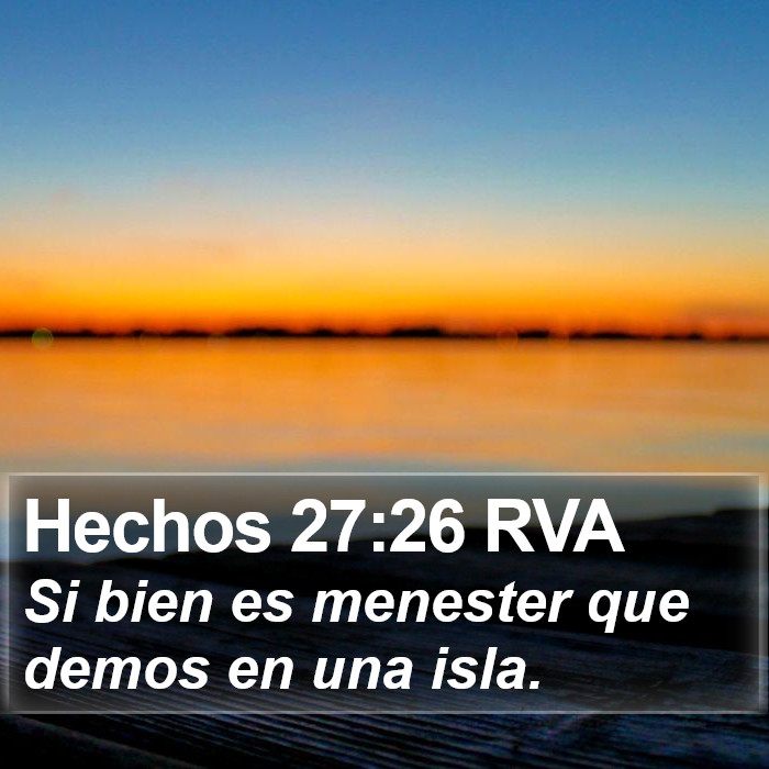 Hechos 27:26 RVA Bible Study