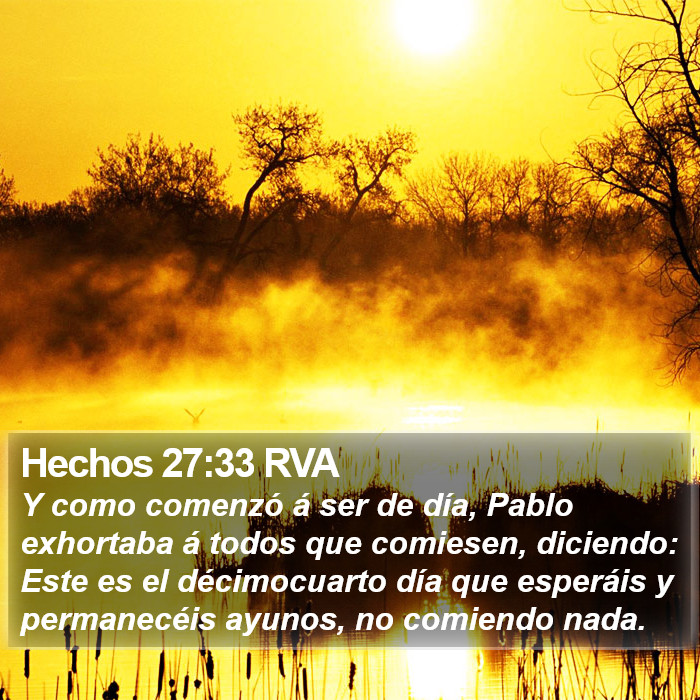 Hechos 27:33 RVA Bible Study