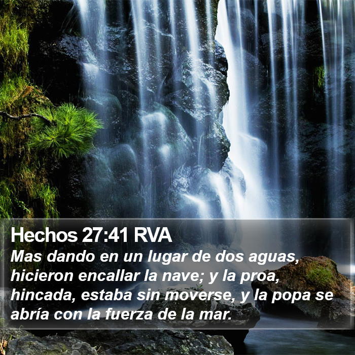 Hechos 27:41 RVA Bible Study