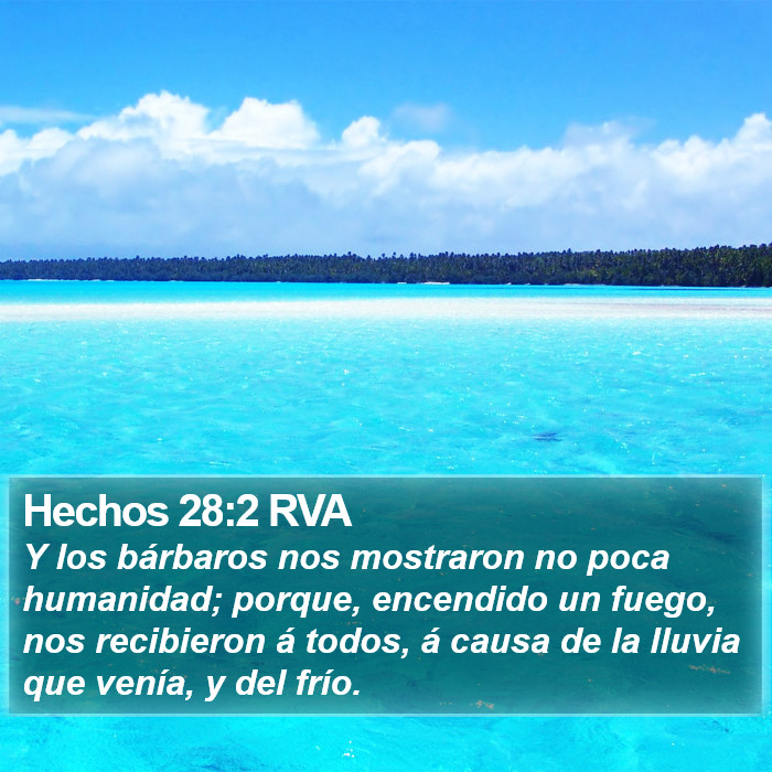 Hechos 28:2 RVA Bible Study