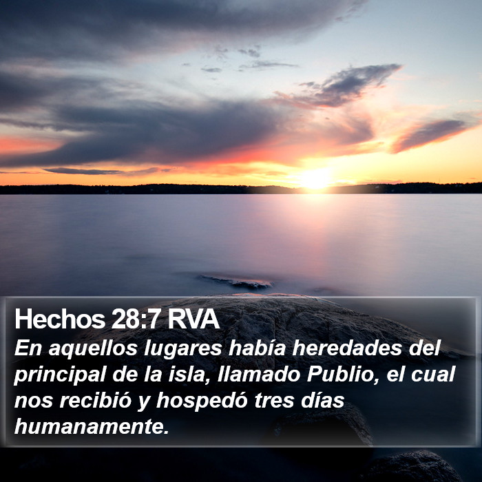 Hechos 28:7 RVA Bible Study