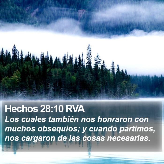 Hechos 28:10 RVA Bible Study